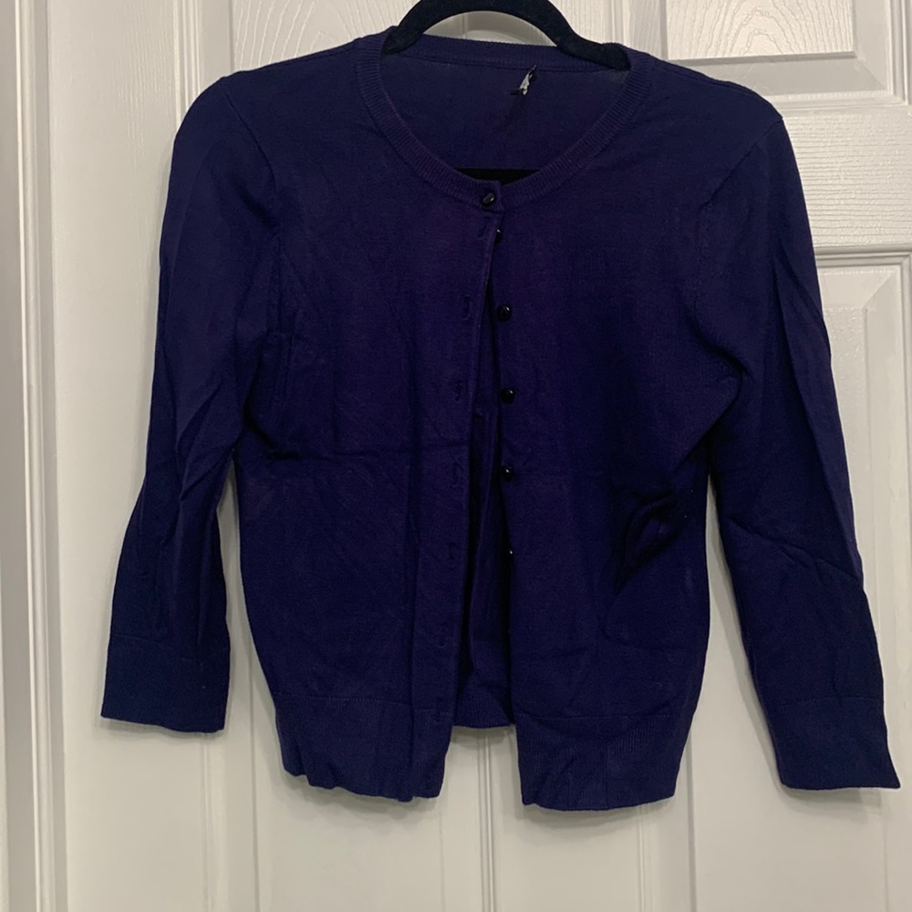 2/$15 blue cardigan